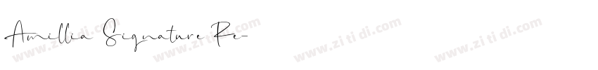 Amillia Signature Re字体转换